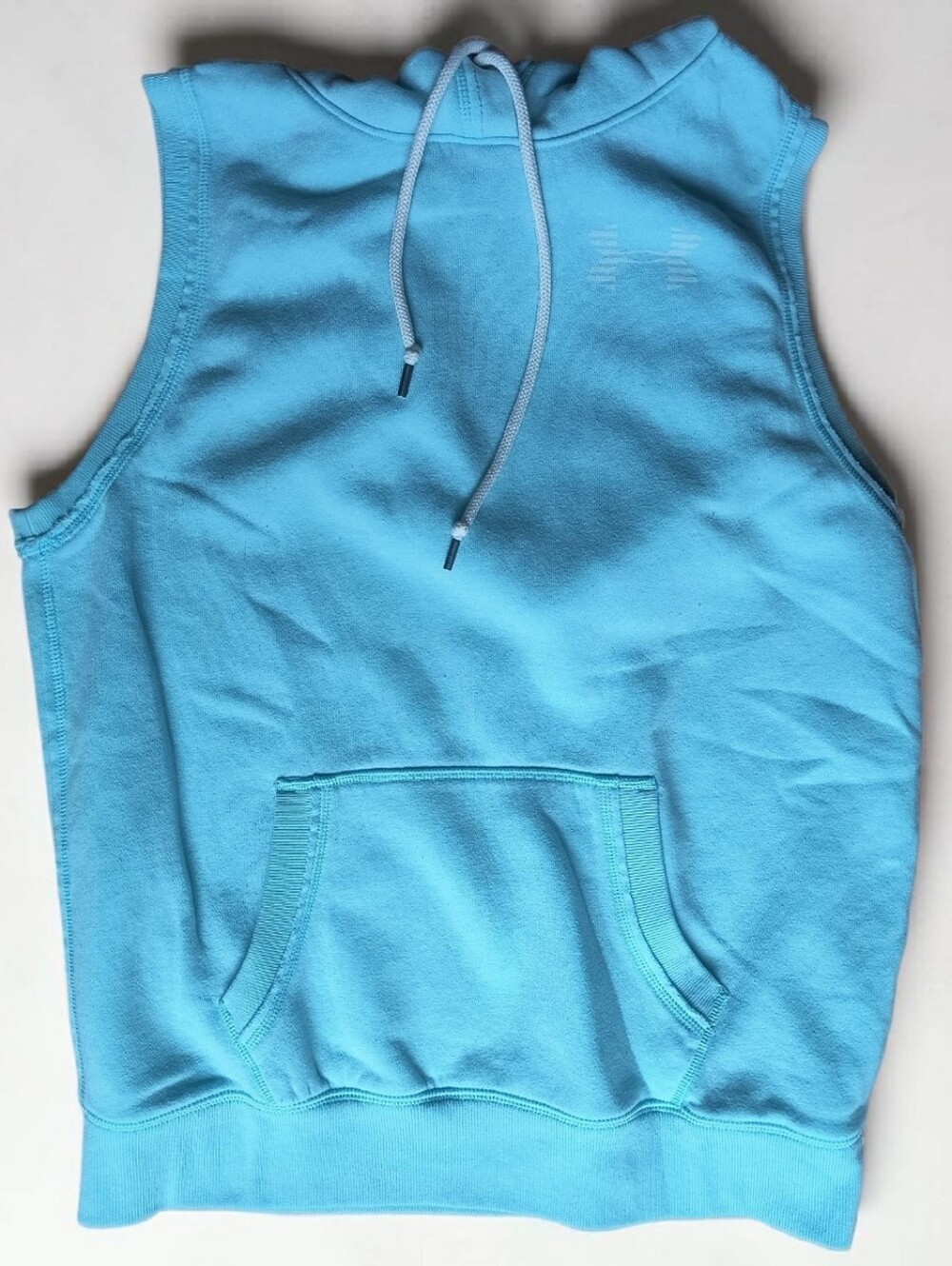 Under Armour Loose Fit Light Blue Womens-Med Sleeveless Hoodie